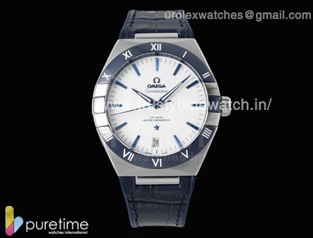Constellation Blue Ceramic SS VSF 1:1 Best Edition White Dial on Blue Gummy Strap A8900 Super Clone