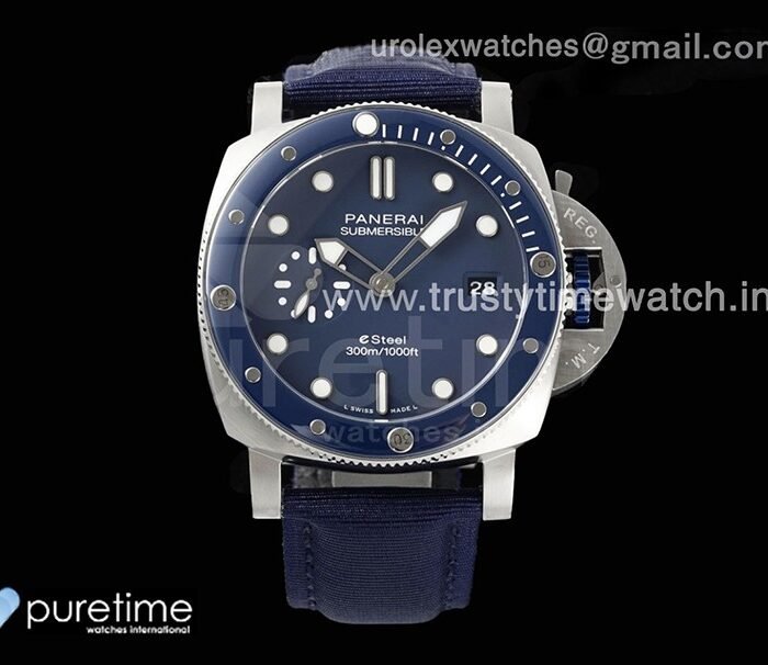 PAM1289 V TTF 1:1 Best Edition Blue Dial on Blue Nylon Strap A900