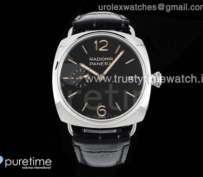 PAM1294 Radiomir 40mm VSF 1:1 Best Edition Black Dial on Black Leather Strap P900