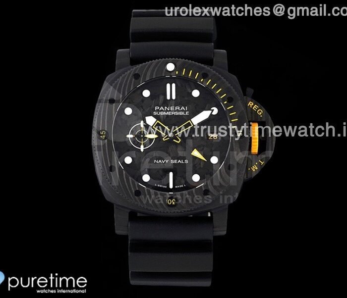 PAM1324 Carbotech 44mm VSF Best Edition Black Dial on Rubber Strap P.900 Clone