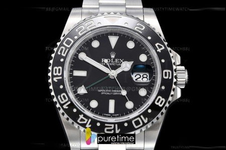 ROLGMT0267A - GMT II 116710 Oys 904L SS/SS Blk KING VR3186 CHS