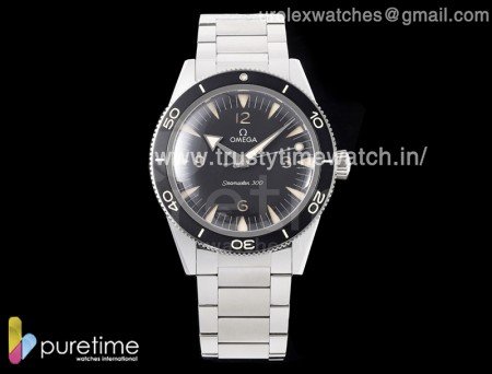 Seamaster 300 Heritage VSF 1:1 Best Edition Black Dial on SS Bracelet A8912 Super Clone