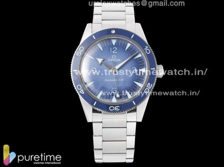 Seamaster 300 Heritage VSF 1:1 Best Edition Blue Dial on SS Bracelet A8912 Super Clone
