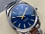 Aqua Terra 150M Seamaster SS N1F Best Edition Blue Textured Dial on SS Bracelet A8507 - Image 2