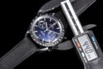 SpeedMaster MoonWatch SS V2 OMF 1:1 Best Edition Black Dial Red Words on Black Leather Strap A9300 - Image 6