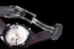 SpeedMaster MoonWatch SS V2 OMF 1:1 Best Edition Black Dial Red Words on Black Leather Strap A9300 - Image 9