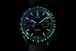 SpeedMaster MoonWatch SS V2 OMF 1:1 Best Edition Black Dial Red Words on Black Leather Strap A9300 - Image 5