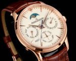 Master Ultra Thin Reserve de Marche RG ZF 1:1 Best Edition Cream Dial on Brown Leather Strap A938 V3 (Free gummy strap and tool) - Image 2