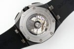 Royal Oak Offshore 44mm Real Carbon APJF 1:1 Best Edition Black Dial on Black Rubber Strap A3126 - Image 9