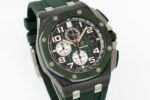 Royal Oak Offshore 44mm Green Ceramic TKF Best Edition Green Dial on Green Rubber Strap A3126 - Image 3
