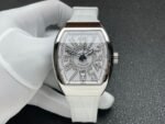 Vanguard V45 SS ABF Best Edition White Dial On White Gummy Strap A2824