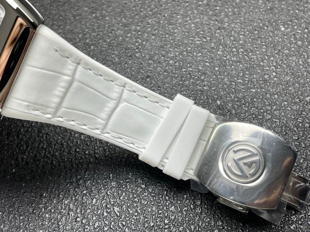 Vanguard V45 SS ABF Best Edition White Dial On White Gummy Strap A2824 - Image 9