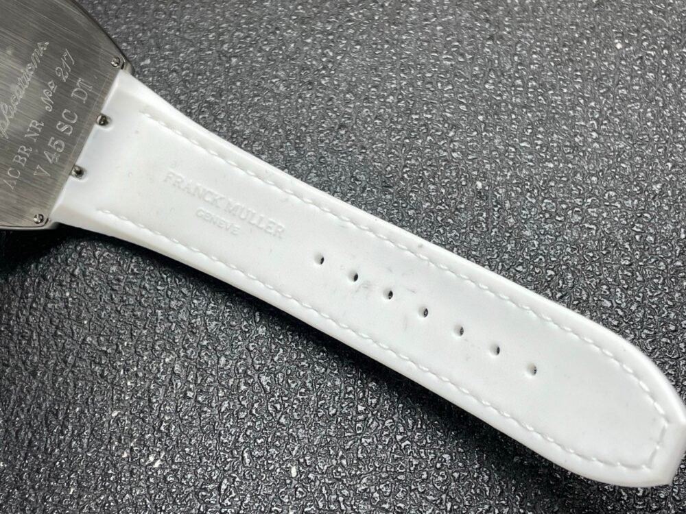 Vanguard V45 SS ABF Best Edition White Dial On White Gummy Strap A2824 - Image 8