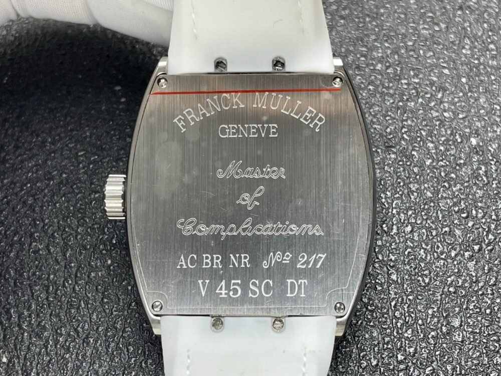 Vanguard V45 SS ABF Best Edition White Dial On White Gummy Strap A2824 - Image 7