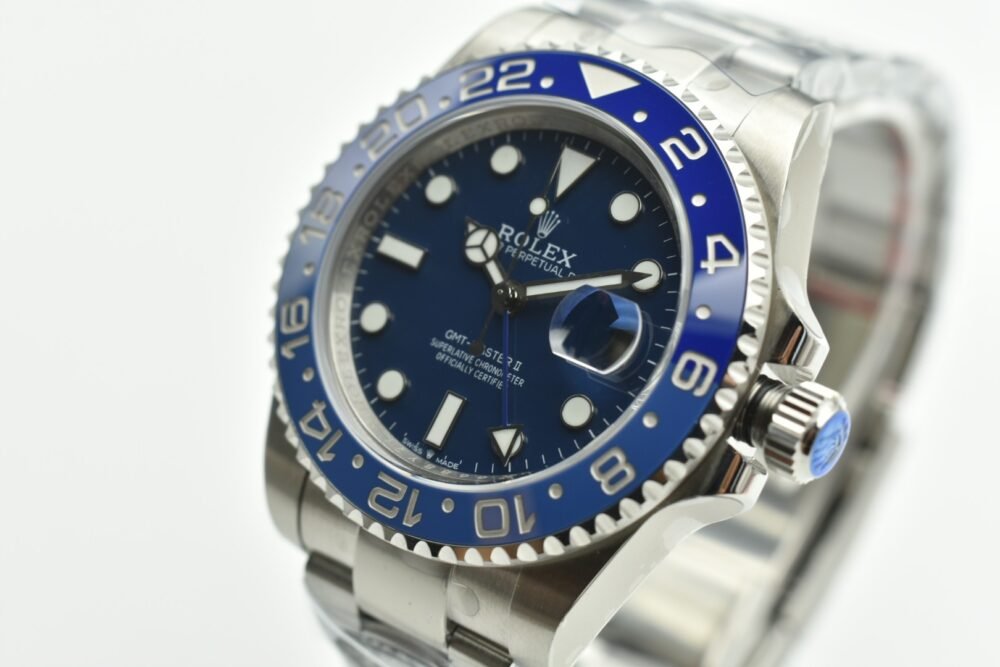 GMT Master II 126710 Dark/Light Blue Ceramic 904L SS AR+F 1:1 Best Edition Blue Dial On Jubilee Bracelet VR3285 CHS - Image 3