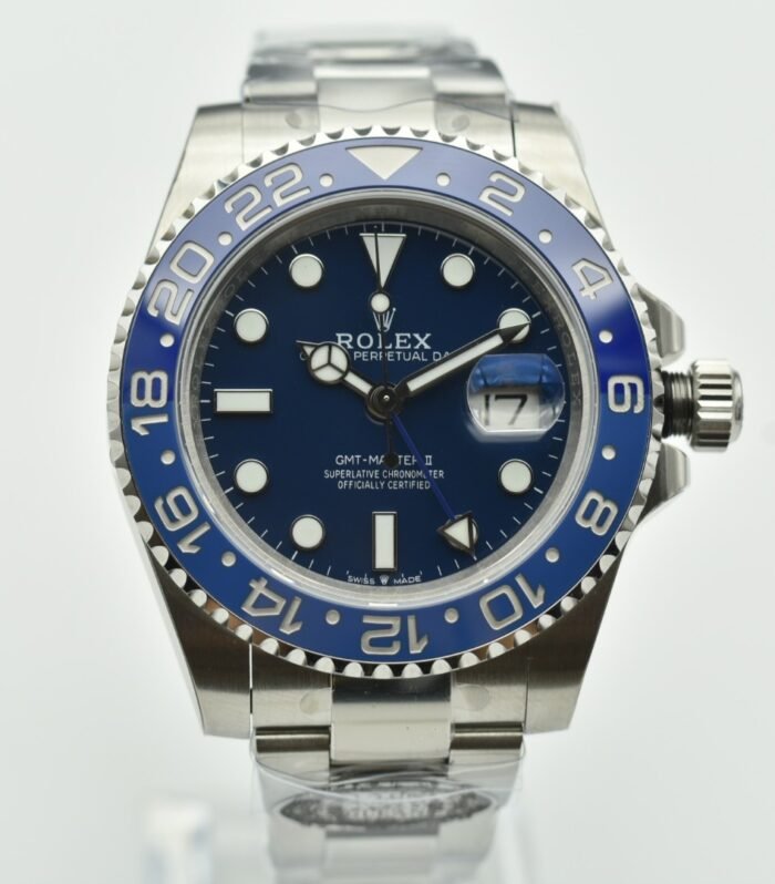 GMT Master II 126710 Dark/Light Blue Ceramic 904L SS AR+F 1:1 Best Edition Blue Dial On Jubilee Bracelet VR3285 CHS
