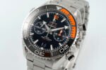 Planet Ocean Master Chronometer Black/Orange Ceramic Bezel SS SCF 1:1 Best Edition Black Dial on SS Bracelet A9900 - Image 3