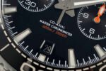 Planet Ocean Master Chronometer Black/Orange Ceramic Bezel SS SCF 1:1 Best Edition Black Dial on SS Bracelet A9900 - Image 5