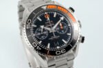 Planet Ocean Master Chronometer Black/Orange Ceramic Bezel SS SCF 1:1 Best Edition Black Dial on SS Bracelet A9900 - Image 2