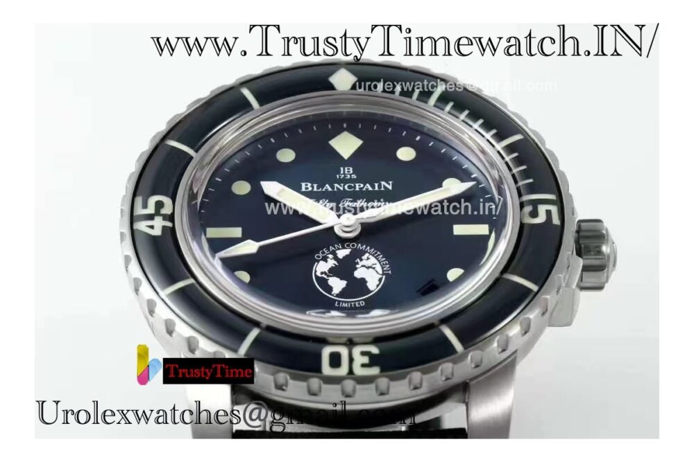 Blancpain Fifty Fathoms ZF Black case Black dial Black NATO military strap Movement 5008 - Image 8