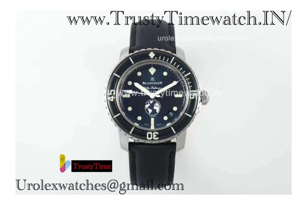 Blancpain Fifty Fathoms ZF Black case Black dial Black NATO military strap Movement 5008
