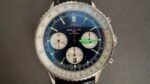 Navitimer B01 43mm SS B50 Best Edition Black Dial White Subdial On Black Leather Strap A7750 - Image 3