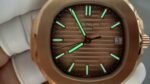 Nautilus 5711/1R 3KF 1:1 Best Edition Brown Textured Dial on RG Bracelet A324 Super Clone V2 - Image 3