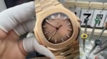 Nautilus 5711/1R 3KF 1:1 Best Edition Brown Textured Dial on RG Bracelet A324 Super Clone V2