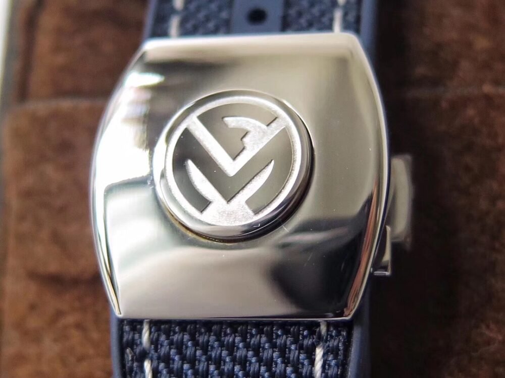 Vanguard V45 SS ZF Best Edition Blue Textured Dial on Blue Rubber Strap MIYOTA 9015 - Image 8