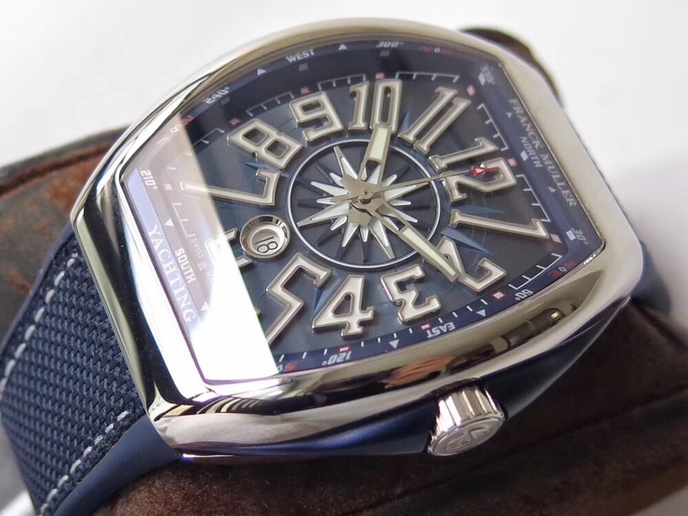 Vanguard V45 SS ZF Best Edition Blue Textured Dial on Blue Rubber Strap MIYOTA 9015 - Image 3