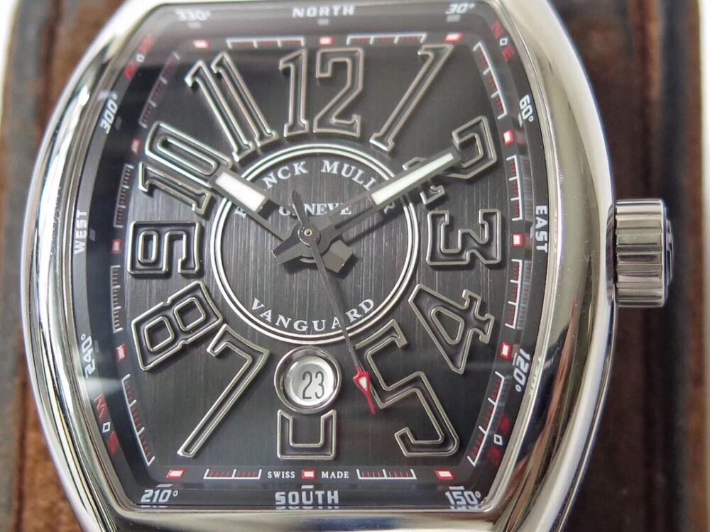 Vanguard V45 Chrono SS ABF Best Edition Black Dial Black Markers on Black Gummy Strap A7750 - Image 5