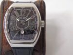 Vanguard V45 Chrono SS ZF Best Edition Black Dial Black Markers on Black Gummy Strap 9015 - Image 2