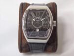 Vanguard V45 Chrono SS ZF Best Edition Black Dial Black Markers on Black Gummy Strap 9015