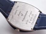 Vanguard V45 ZF SS Full Diamonds Blue Textured Diamonds Markers on Blue Gummy Strap 9015 - Image 9