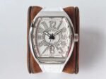 Vanguard V45 SS ZF Best Edition White Textured Dial on White Rubber Strap MIYOTA 9015