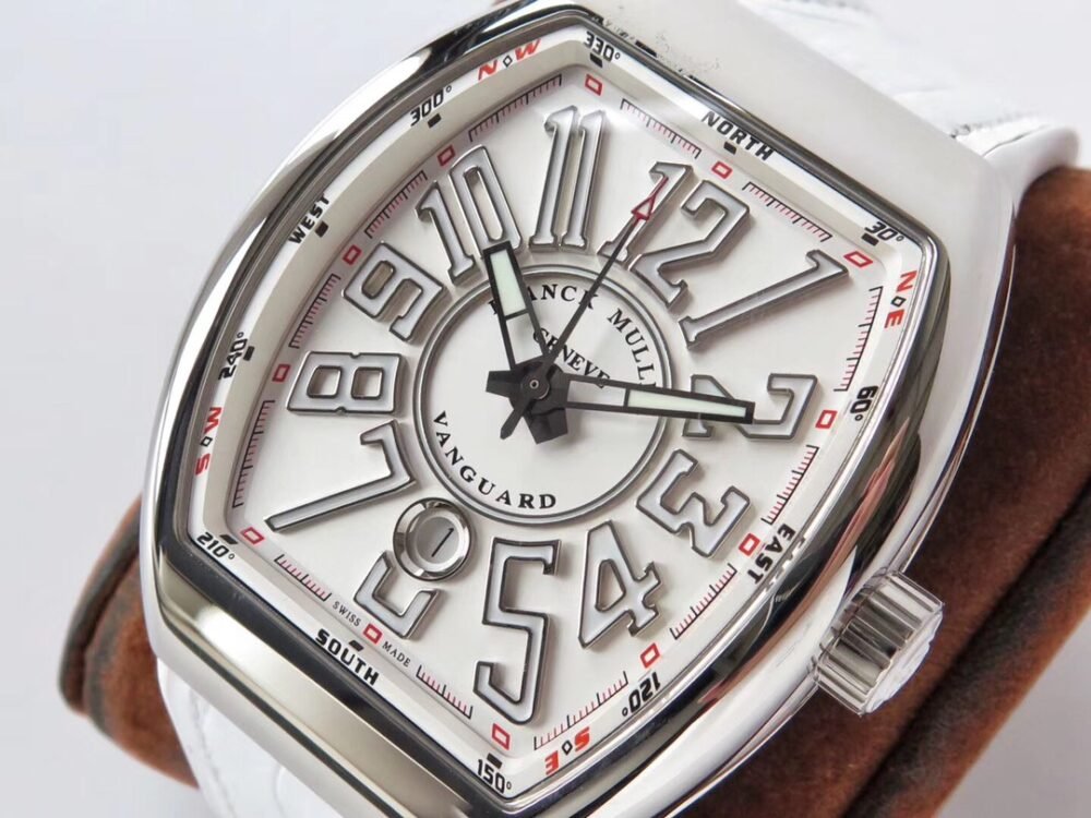 Vanguard V45 SS ZF Best Edition White Textured Dial on White Rubber Strap MIYOTA 9015 - Image 3