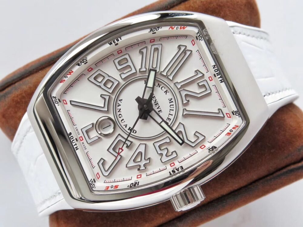 Vanguard V45 SS ZF Best Edition White Textured Dial on White Rubber Strap MIYOTA 9015 - Image 4