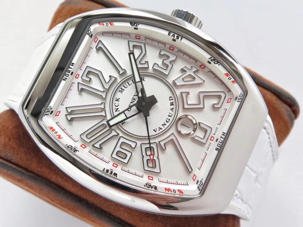 Vanguard V45 SS ZF Best Edition White Textured Dial on White Rubber Strap MIYOTA 9015 - Image 5