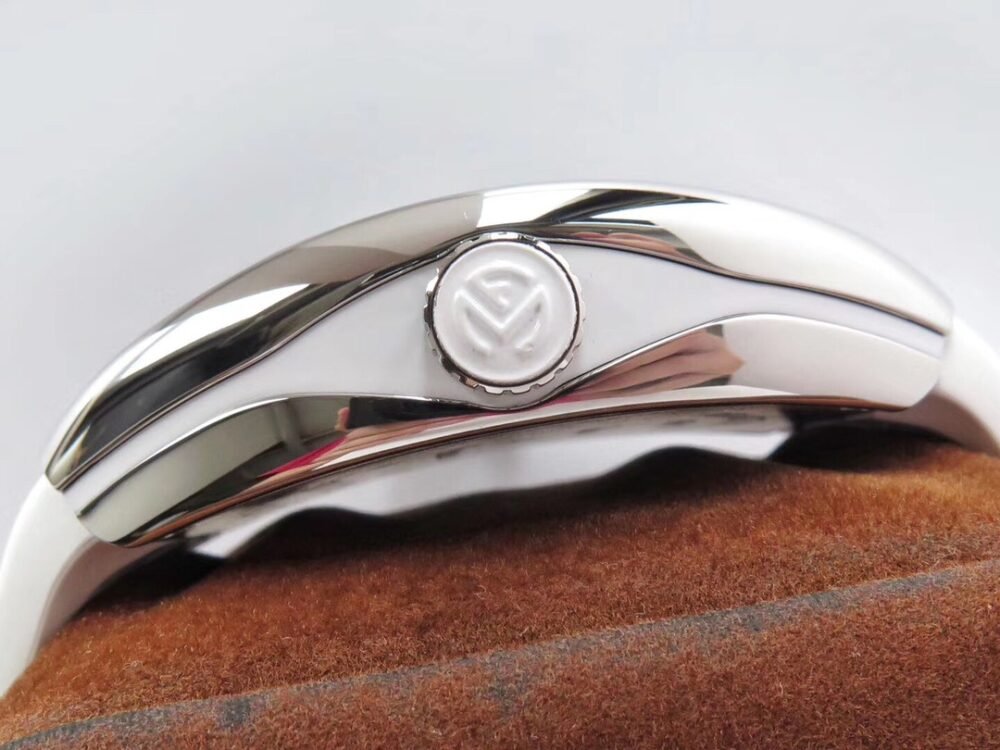 Vanguard V45 SS ZF Best Edition White Textured Dial on White Rubber Strap MIYOTA 9015 - Image 6