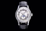 COMPLICATIONS SERIES Moonphase SS KMF White Dial on Black Leather Strap Cal.324