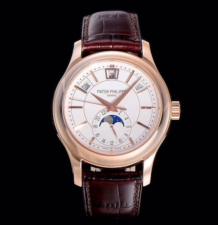 Annual Calendar Complications 5205R RG GRF Best Edition White dial on Brown leather strap A324