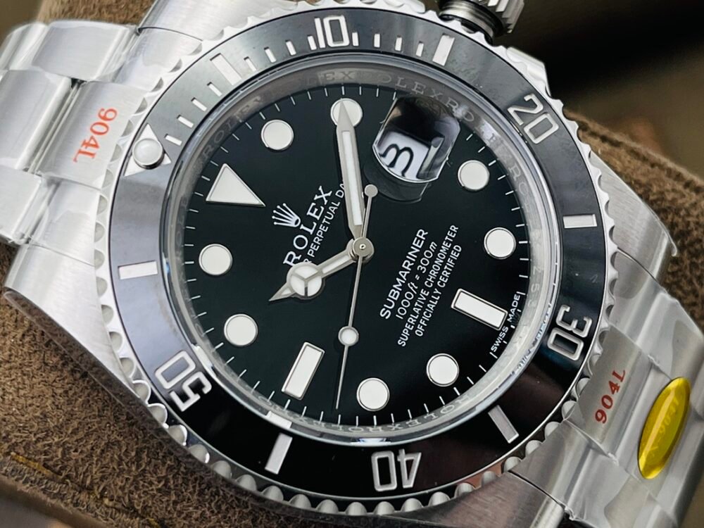 Submariner 41mm 126610 LN Black Ceramic 904L Steel AR+F 1:1 Best Edition Black Dial On 904L SS Bracelet VR3235 - Image 4