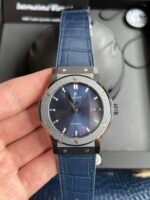 Classic Fusion 42mm Ceramic JJZF 1:1 Best Edition Blue Dial On Blue Rubber Strap - Image 2