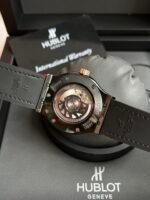 Classic Fusion 42mm Ceramic/RG JJZF 1:1 Best Edition Black Carbon Dial On Black Gummy Strap - Image 6