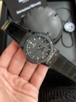 Classic Fusion 42mm Ceramic JJZF 1:1 Best Edition Black Carbon Dial On Black Gummy Strap