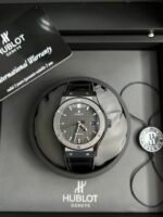 Classic Fusion 42mm Ceramic JJZF 1:1 Best Edition Black Carbon Dial On Black Gummy Strap - Image 6