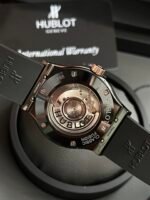 Classic Fusion 42mm Ceramic/RG JJZF 1:1 Best Edition Black Dial On Black Rubber Strap - Image 6