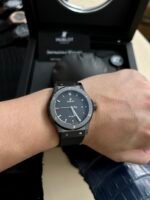 Classic Fusion 42mm Ceramic JJZF 1:1 Best Edition Black Dial On Black Rubber Strap - Image 4