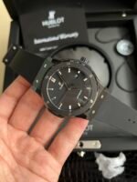 Classic Fusion 42mm Ceramic JJZF 1:1 Best Edition Black Dial On Black Rubber Strap