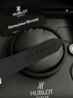 Classic Fusion 42mm Ceramic/RG JJZF 1:1 Best Edition Black Textured Dial On Black Rubber Strap - Image 7
